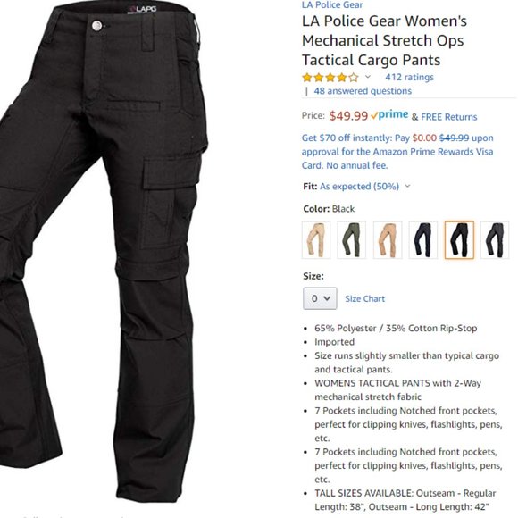 LA Police Gear Tactical Pants - Picture 1 of 1